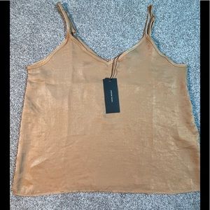 Vero Moda Jenice Singlet Tank Top Tan Size Small